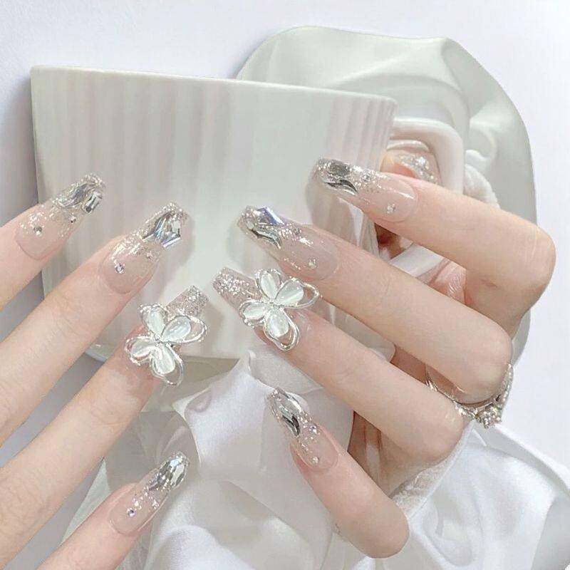 儿童穿戴甲女孩2026年新款古风10岁946长7短上小学生可爱美指贴片,收纳整理,指甲油收纳盒,淘宝优惠券,粉丝福利购,淘宝优惠卷