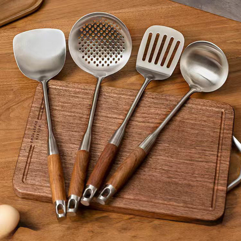 花梨木柄316不锈钢大汤勺家用炒菜锅勺子厨房长柄盛汤粥稀饭炒勺,厨房/烹饪用具,锅铲,淘宝优惠券,粉丝福利购,淘宝优惠卷