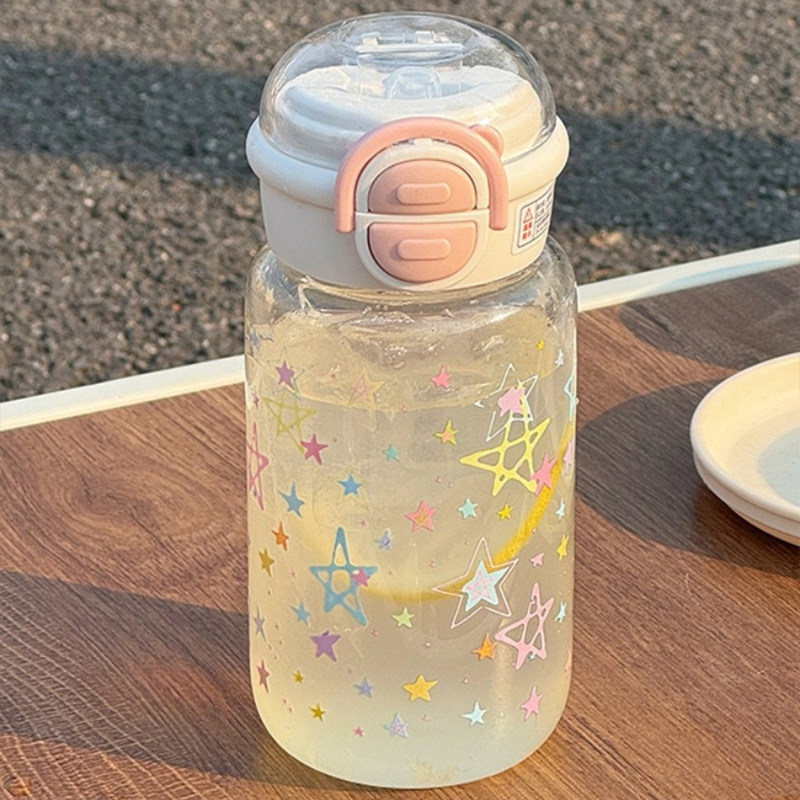2026新款女生高颜值夏季塑料杯耐高温防摔学生上学专用吸管杯杯子