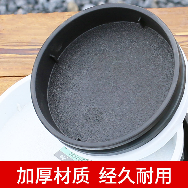 新款圆形花盆托盘加深加厚隔温储水托盘PP树脂接水盘大承重
