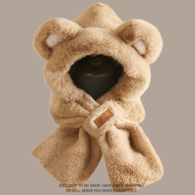 帽子女款2025新款可爱小熊帽