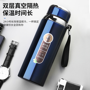 316不锈钢大容量保温杯男女户外便携健身商务泡茶水杯车载1000ml