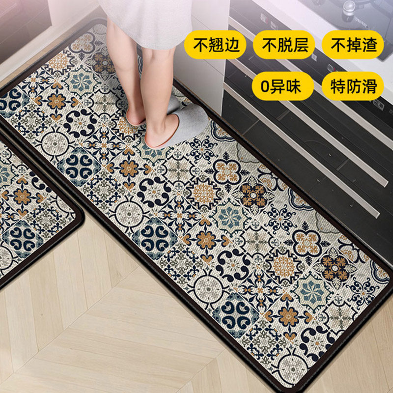 厨房地垫防滑防油可擦免洗地毯垫2026新款防水耐脏专用吸水脚垫子,居家布艺,厨房地垫,淘宝优惠券,粉丝福利购,淘宝优惠卷