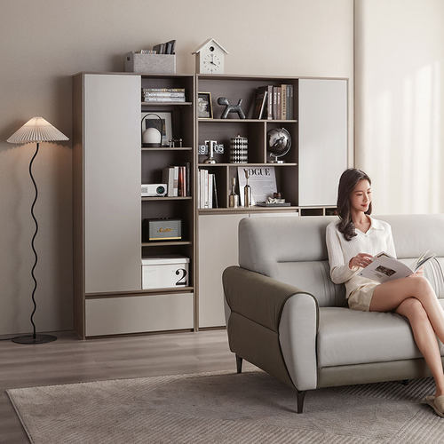 林氏家居北欧风成品书柜落地靠墙