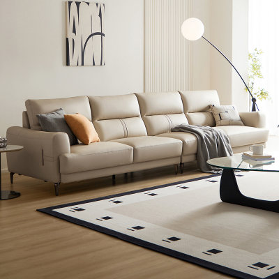 林氏家居2023新款头层牛皮沙发