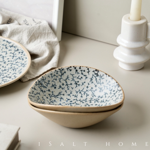 手作悠然花海浪碗坚果甜品碗