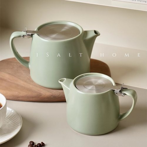 出英国Whittard陶瓷带盖壶