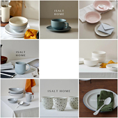 高颜值餐盘合集 北欧复古ins风早餐盘牛排盘甜品盘深盘.微瑕