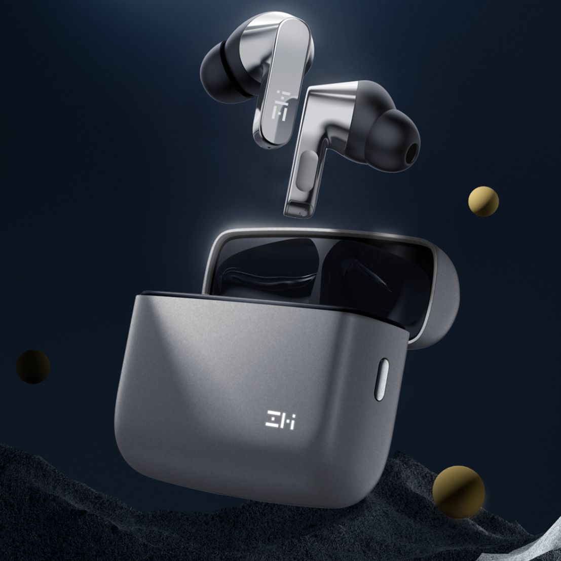 ZMI紫米PurSpace2Pro真无线主动降噪音乐蓝牙耳机TW200ZM语音控制