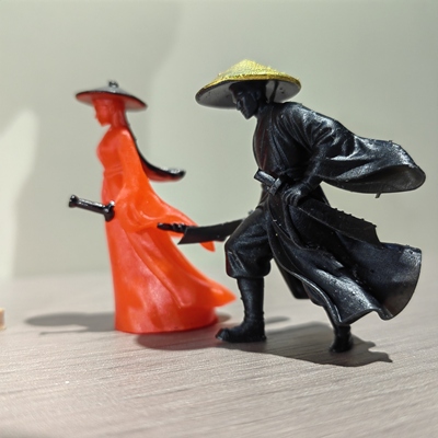 江湖故人古风侠客小摆件情怀刀客人桌面电脑显示器装饰品车内摆件