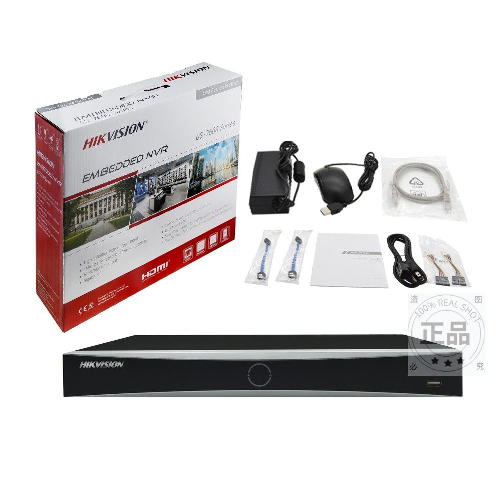 HIKVISION海康威视英文版DS-7608/7616NI-K2 网络8/16路2盘位NV