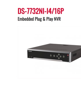 HIKVISION32ch 1.5U 16 PoE 4K DeepinMind NVR DS-7732NI-I4/16P