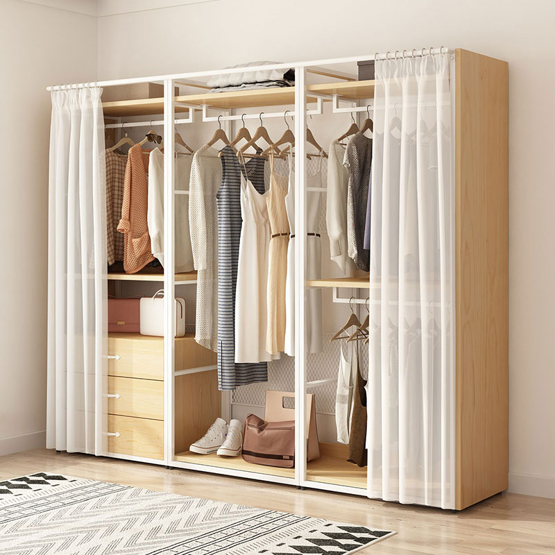 芬木简约现代实木衣柜