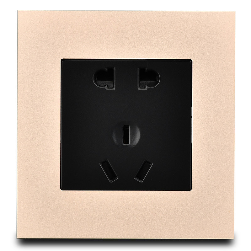 慕客 智品 铝板开关插座桃红色铝拉丝精工开关金属插座|ruв категории электронный/электрик, розетка, выключатель розетка костюм - от Buy2taobao.com для оказания профессиональной услуги покупки агента Taobao