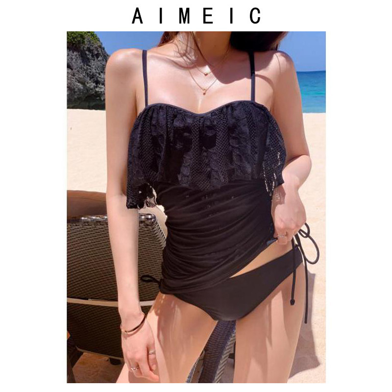 aimeic蕾丝性感泳衣三角女