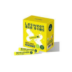 爱乐甜零卡糖包赤藓糖醇咖啡伴侣奶茶方糖0卡糖浓缩6倍甜1g*40条