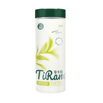 爱乐甜TiRan天然零卡糖代糖白糖赤藓糖醇罗汉果苷0卡糖250g罐装
