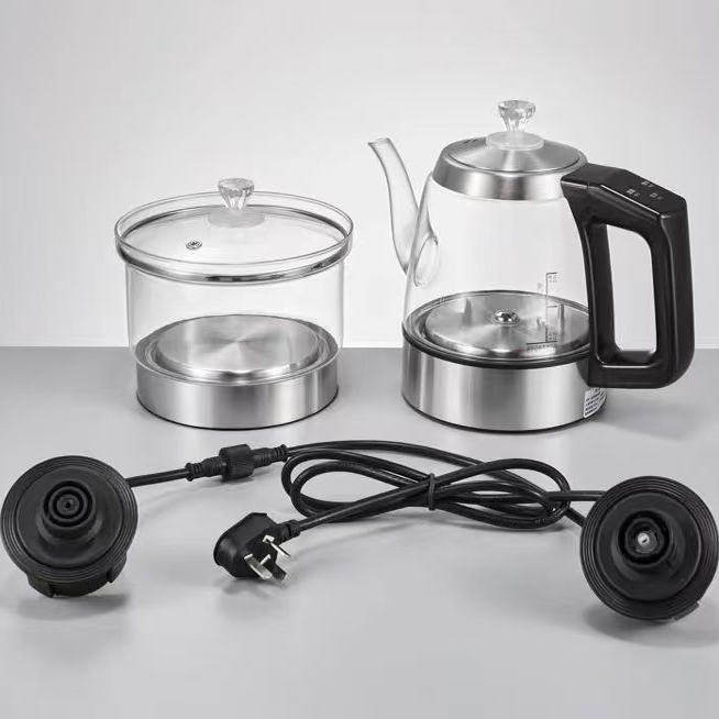 双孔岩板烧水壶全自动底部上水岩板茶炉茶炉玻璃壶专用