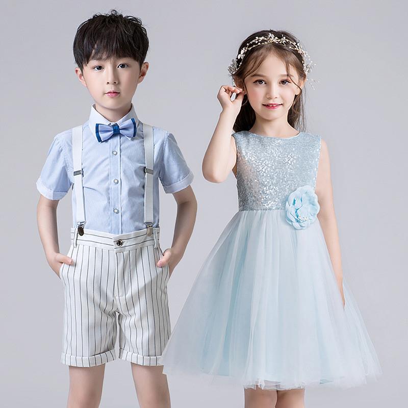 儿童大合唱演出服幼儿园园服毕业典礼服小学生校服诗歌朗诵比赛