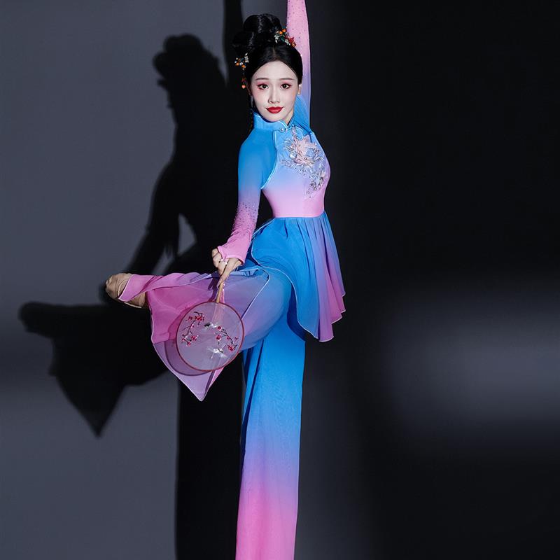 胶州秧歌舞服女2025新款秋冬古典民族扇子舞演出服艺考广场舞套装