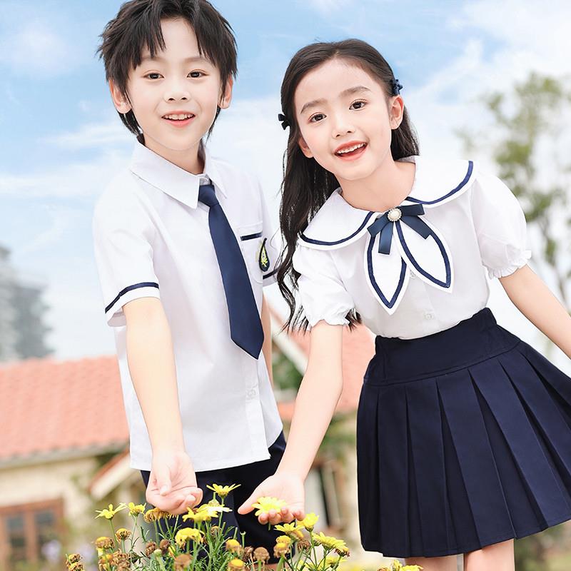 幼儿园园服夏装大班毕业拍照表演服儿童校服小学生班服英伦演出服