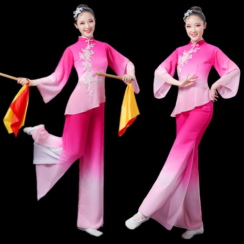 秧歌服演出服女2025新款胶州扇子舞蹈服装广场舞套装中老年民族风