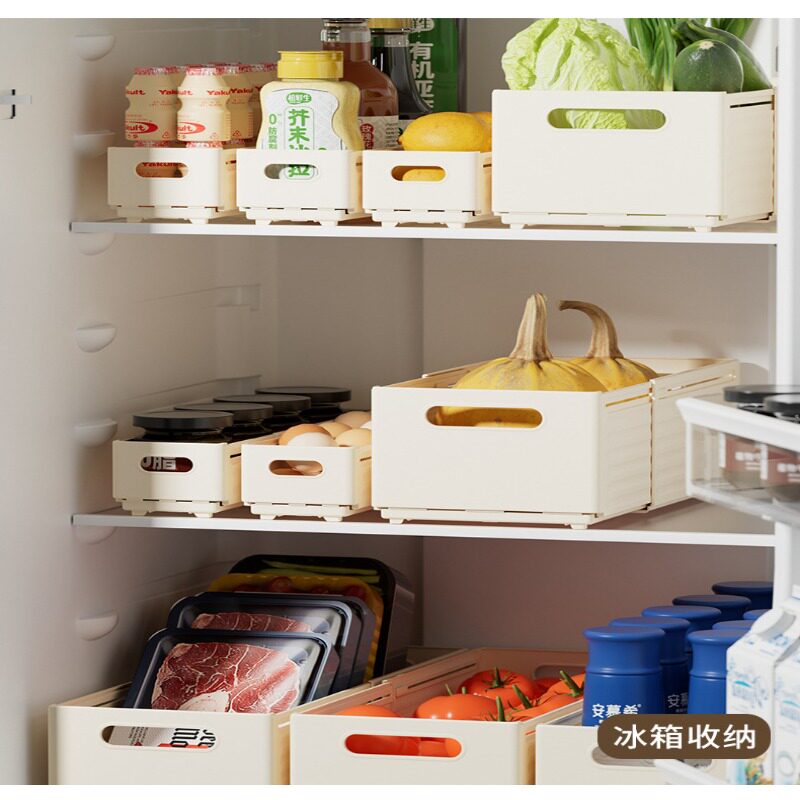 橱柜抽屉式可伸缩桌面零食收纳盒
