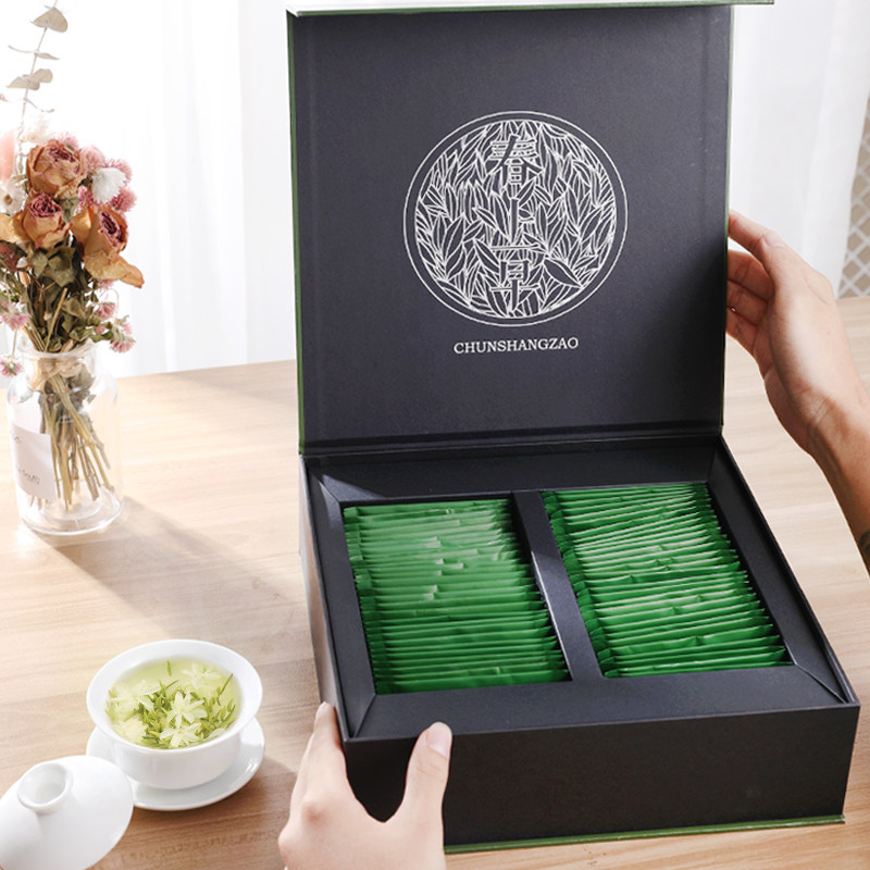 新花新茶飘雪茉莉花茶碧潭特级浓香型高端茶叶礼盒装送礼长辈高档