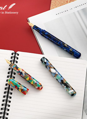 日本Pent x 大西制作所手工钢笔COLT迷你短钢醋酸纤维笔杆铱金笔 成人送礼