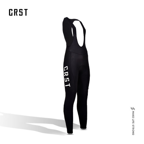 CRST秋冬骑行背带长裤加绒保暖女