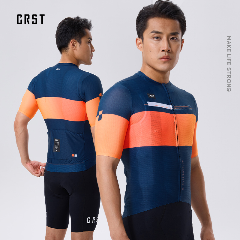 CRST夏季骑行服短袖轻薄透气