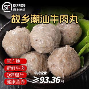 寻味潮汕故乡潮汕牛肉丸3斤（鲜牛肉制作而成，不是冻肉）