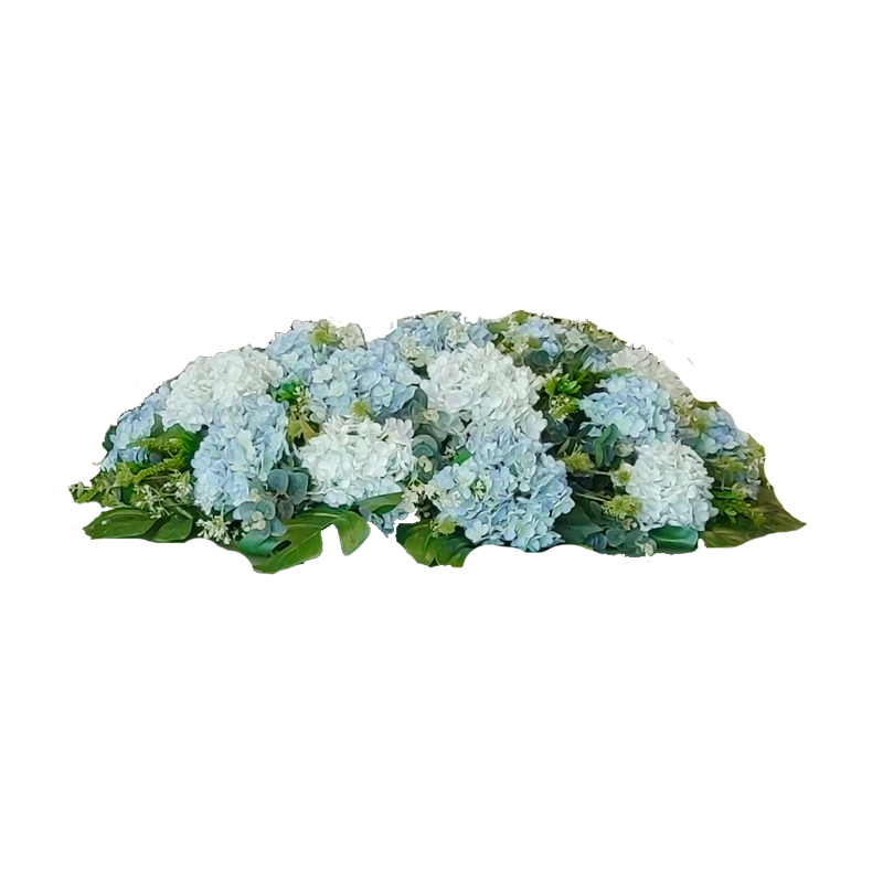 酒店中间摆件圆桌转盘仿真花