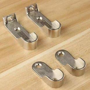 衣柜挂衣杆衣架固定五金配件挂杆衣杆托衣橱内挂钩法兰座衣柜衣托