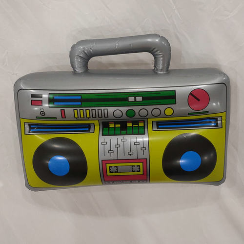 跨境亚马逊复古PVC塑胶收音机充气玩具 儿童舞台活动庆典趣味道具