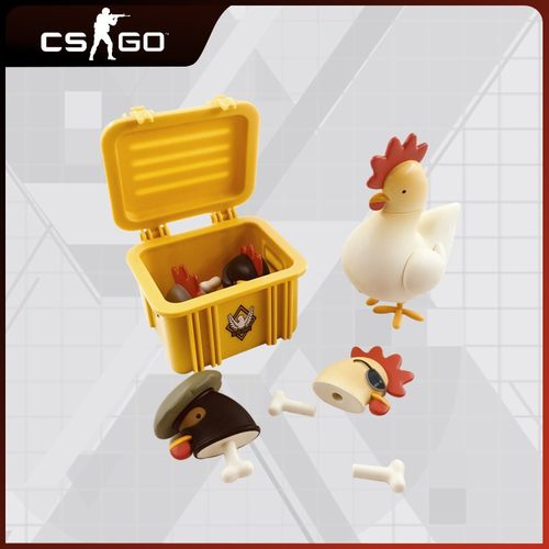 csgo盲盒小鸡手办如意印花valve
