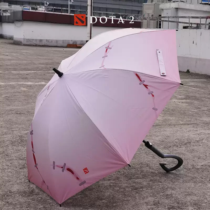 屠夫直柄伞完美世界电竞刀塔雨伞