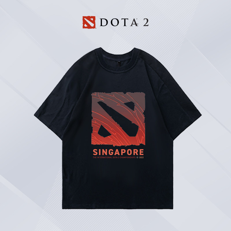 完美世界电竞DOTA2赛事主题T恤图片