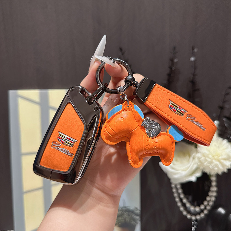 适用凯迪拉克ct5钥匙套xt5/xt4/ct6/xts/xt6车ATSL壳ct4金属高档