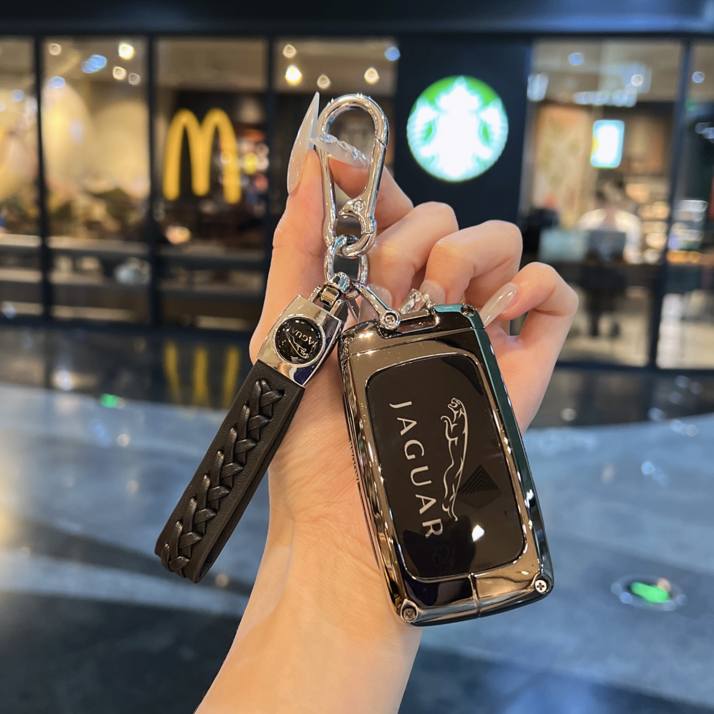 适用捷豹xfl钥匙套XEL汽车fpaceXJL/ftype扣epace高档金属壳