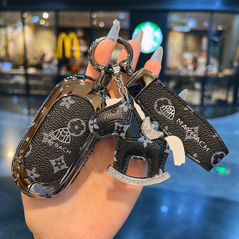 适用奔驰S450L钥匙套新S级S400L包24款S500L壳S480S580迈巴赫扣