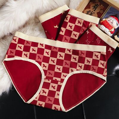 马年本命年大红女士内裤