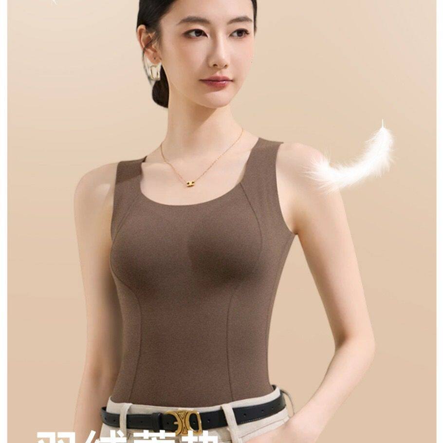白鸭绒石墨烯女士加绒修