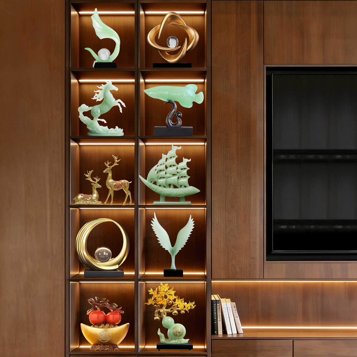 中古树脂仿玉石高级感办公室摆件马上有钱开业招财时来运转装饰品,家居饰品,装饰摆件,淘宝优惠券,粉丝福利购,淘宝优惠卷