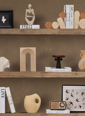 美式花瓶古朴几何艺术摆件软装