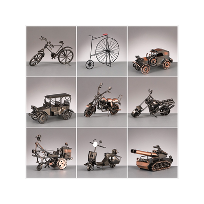 机车模型工位桌面小摆件