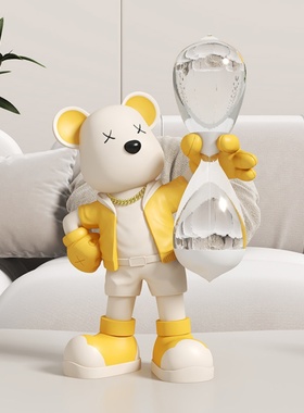 卡通暴力创意时间沙漏计时器1小时60分钟客厅酒柜儿童室桌面装饰