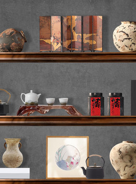 新中式软装饰品茶室茶壶陶罐摆件