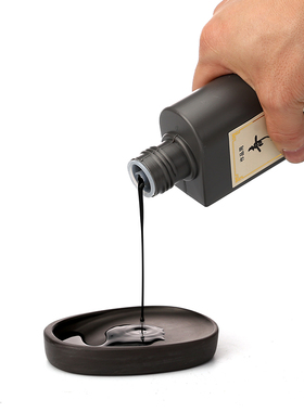 奇墨王大容量500g书法专用墨汁学生宣纸毛笔墨水墨块套装成人初学者国画书画墨液墨汁墨碟练习墨汁砚台