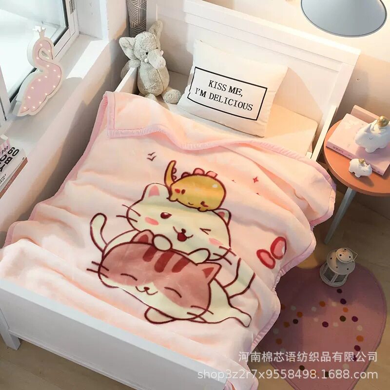 儿童毛毯新生婴儿盖毯双